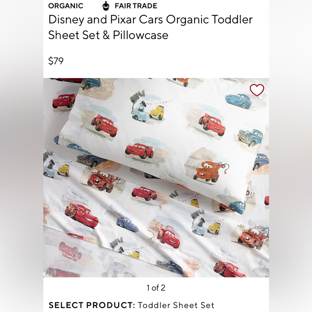 💗SOLD💗 Toddler Sheet Set & Pillow